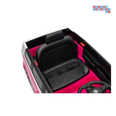 [HL718] Auto bus Volkswagen ID BUZZ na akumulator 2x45W 12V/10Ah - różowy