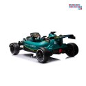 [outlet] [JE1599] Auto Formuła 1 Aston Martin Cognizant Aramco na akumulator 4x50W 24V/5Ah ekoskóra EVA
