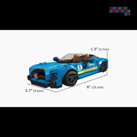 [27045] Klocki 336 el. Auto technic pojazd sportowy w gablocie Mould King