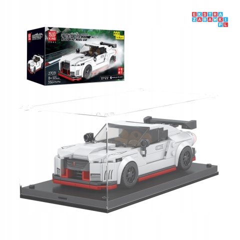 [27031] Klocki 384 el. Auto technic pojazd sportowy GTR w gablocie Mould King