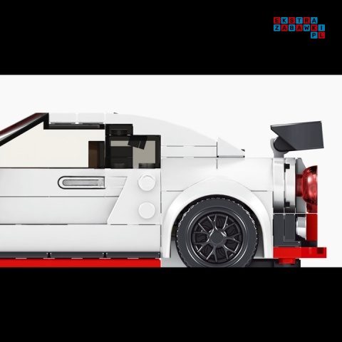 [27031] Klocki 384 el. Auto technic pojazd sportowy GTR w gablocie Mould King