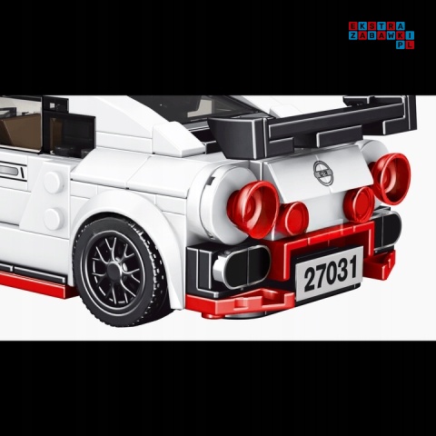[27031] Klocki 384 el. Auto technic pojazd sportowy GTR w gablocie Mould King