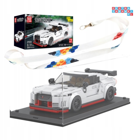 [27031] Klocki 384 el. Auto technic pojazd sportowy GTR w gablocie Mould King