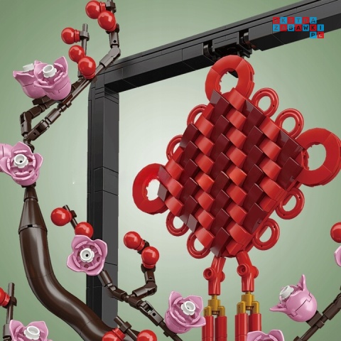 [10014] Klocki 1078 el. Chińska śliwka flower world drzewko Bonsai Mould King