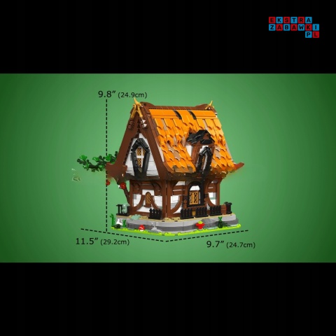 [16054] Klocki 2192 el. Domek średniowieczna chatka makieta Mould King