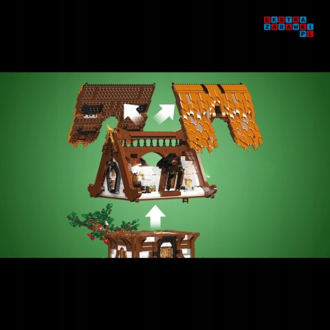 [16054] Klocki 2192 el. Domek średniowieczna chatka makieta Mould King