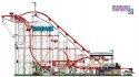 [11014] Klocki 3646 el. Kolejka roller coaster model konstrukcja Mould King