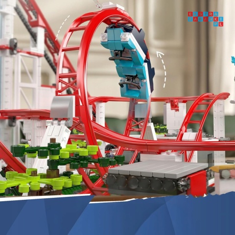 [11014] Klocki 3646 el. Kolejka roller coaster model konstrukcja Mould King