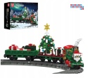 [12039] Klocki 922 el. Kolejka świąteczna pociąg z choinką Mould King