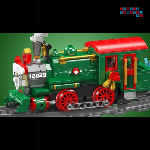 [12039] Klocki 922 el. Kolejka świąteczna pociąg z choinką Mould King