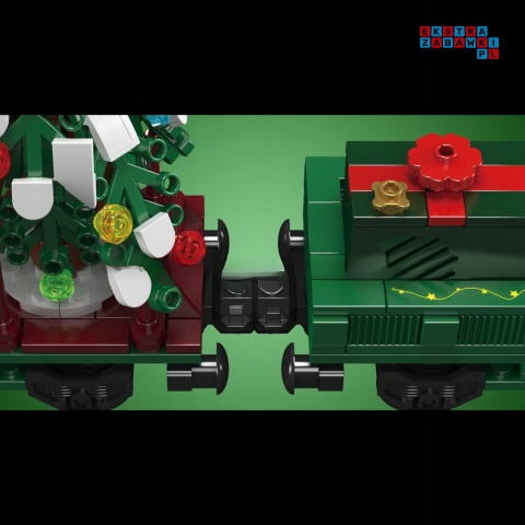 [12039] Klocki 922 el. Kolejka świąteczna pociąg z choinką Mould King