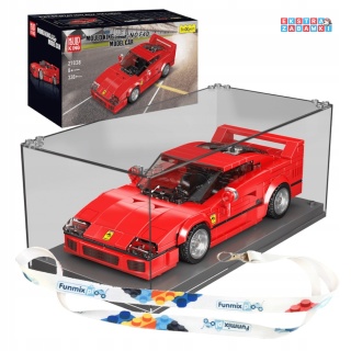 [27038] Klocki 338 el. Konstrukcyjne Ferrari auto sportowe w gablocie Mould King [S]