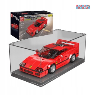 [27038] Klocki 338 el. Konstrukcyjne Ferrari auto sportowe w gablocie Mould King [S]