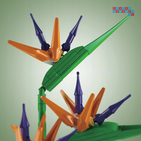 [10024S] Klocki 1608 el. Konstrukcyjne kwiaty słoneczniki dekoracja Mould King