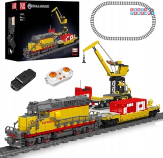 [12027S] Klocki 1257 el. Konstrukcyjne lokomotywa kolejka pociąg model Mould King [S]