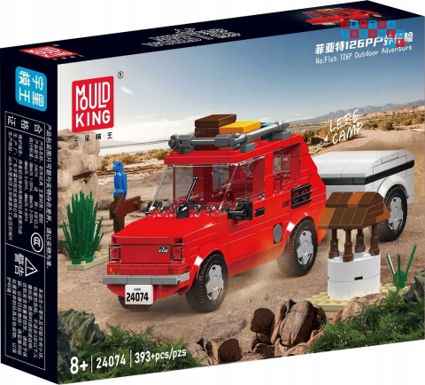 [24074] Klocki 393 el. Konstrukcyjne maluch auto model pojazdu Mould King