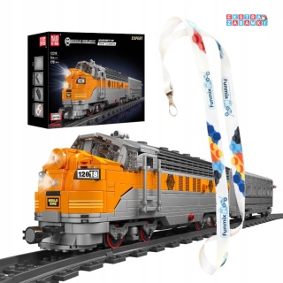 [12018S] Klocki 1751 el. Konstrukcyjne pociąg kolejka model Mould King [S]