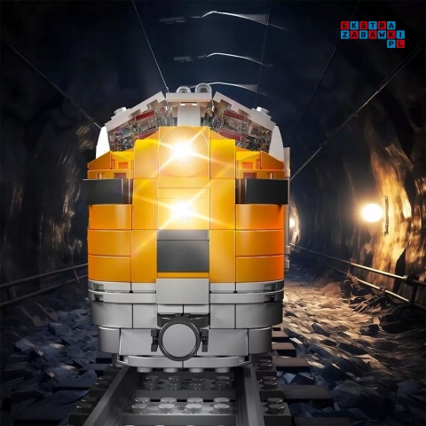 [12018S] Klocki 1751 el. Konstrukcyjne pociąg kolejka model Mould King