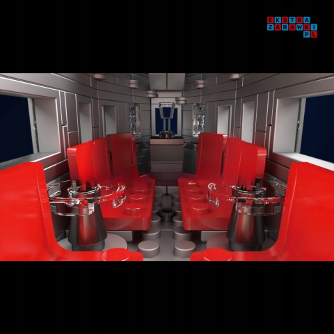 [12018S] Klocki 1751 el. Konstrukcyjne pociąg kolejka model Mould King