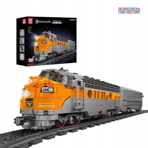 [12018S] Klocki 1751 el. Konstrukcyjne pociąg kolejka model Mould King [S]