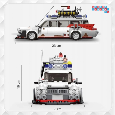 [10021] Klocki 603 el. Konstrukcyjne pojazd Ghostbusters Mini Mould King