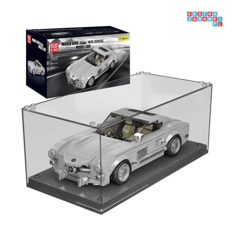 [27037] Klocki 350 el. Konstrukcyjne pojazd sportowy w gablocie Mould King