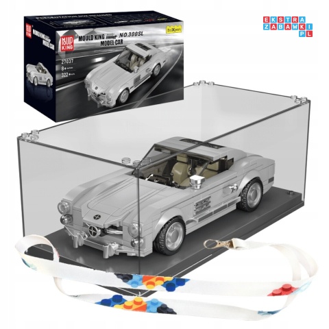 [27037] Klocki 350 el. Konstrukcyjne pojazd sportowy w gablocie Mould King