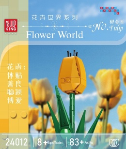 [24012] Klocki 83 el. Mały kwiat tulipan dekoracja tulip bud Mould King