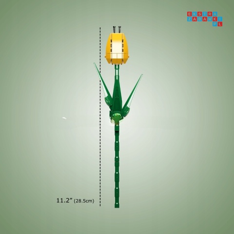 [24012] Klocki 83 el. Mały kwiat tulipan dekoracja tulip bud Mould King