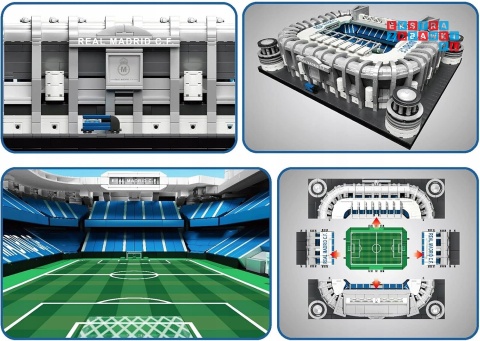 [22026] Klocki 4266 el. Model budowla Bernabeu stadion piłkarski Mould King