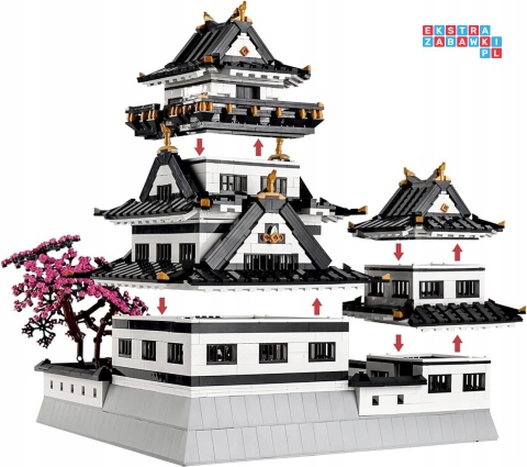 [22006] Klocki 3086 el. Model budowla domek chiński w stylu chińskim Mould King