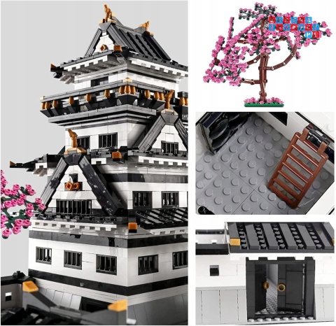 [22006] Klocki 3086 el. Model budowla domek chiński w stylu chińskim Mould King