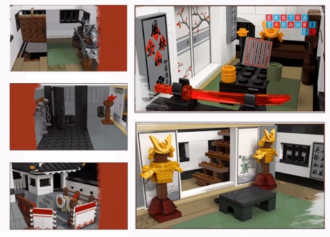 [22006] Klocki 3086 el. Model budowla domek chiński w stylu chińskim Mould King