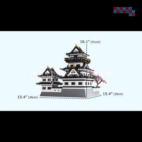 [22006] Klocki 3086 el. Model budowla domek chiński w stylu chińskim Mould King