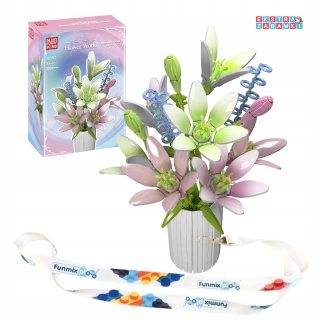 [10057] Klocki 1006 el. Model kwiaty w wazonie ozdoba bukiet Mould King [S]