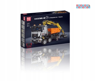 [19007] Klocki 2970 el. Pojazd 2w1 koparka wywrotka maszyna budowlana RC Mould King [S]