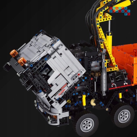 [19007] Klocki 2970 el. Pojazd 2w1 koparka wywrotka maszyna budowlana RC Mould King