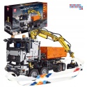[19007] Klocki 2970 el. Pojazd 2w1 koparka wywrotka maszyna budowlana RC Mould King