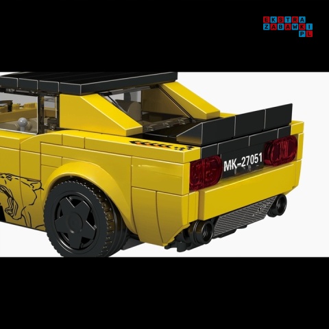 [27051] Klocki 368 el. Pojazd Challenger SRT wyścigowy samochód w gablocie Mould King