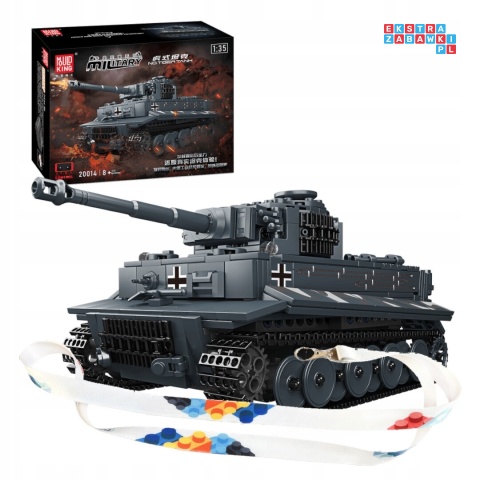 [20014S] Klocki 800 el. Pojazd czołg Tiger zdalnie sterowany Mould King