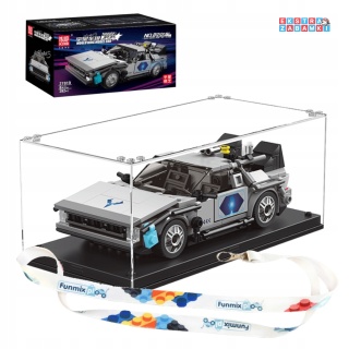 [27019] Klocki 414 el. Pojazd technic sportowy Delorean w gablocie Mould King [S]