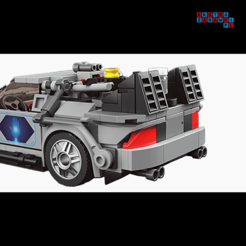 [27019] Klocki 414 el. Pojazd technic sportowy Delorean w gablocie Mould King