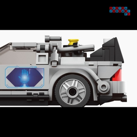 [27019] Klocki 414 el. Pojazd technic sportowy Delorean w gablocie Mould King