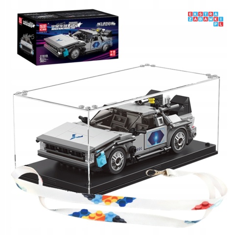 [27019] Klocki 414 el. Pojazd technic sportowy Delorean w gablocie Mould King