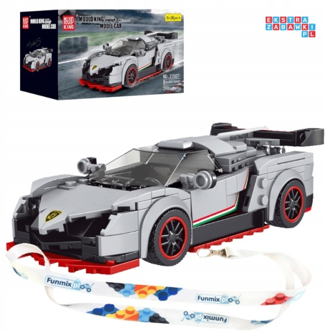 [27007] Klocki 398 el. Pojazd technic sportowy Veneno Mini w gablocie Mould King