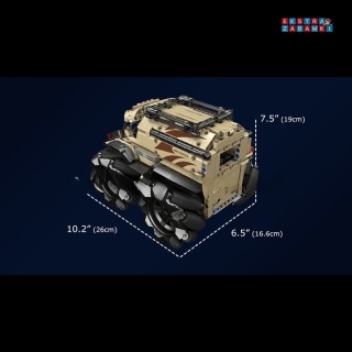 [20016] Klocki 617 el. Pojazd zdalnie sterowany Mecanum ATV Mould King [S]