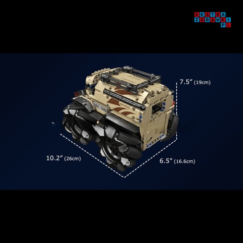 [20016] Klocki 617 el. Pojazd zdalnie sterowany Mecanum ATV Mould King