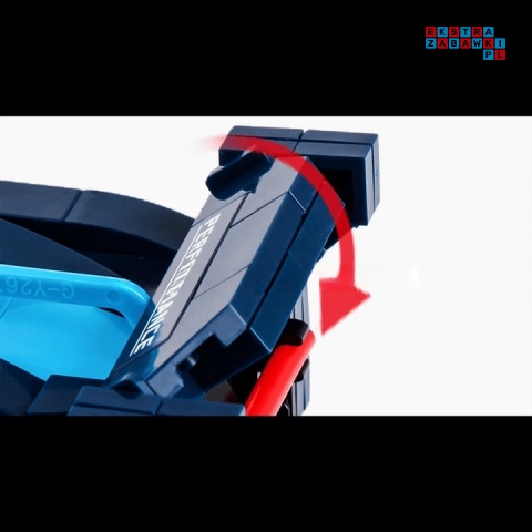 [27001] Klocki 375 el. Sportowe auto GT mini wyścigowe w gablocie Mould King