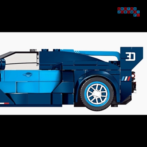 [27001] Klocki 375 el. Sportowe auto GT mini wyścigowe w gablocie Mould King