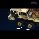 [20040] Klocki 4733 el. Technic auto wojskowe terenowe ciężarówka Mould King